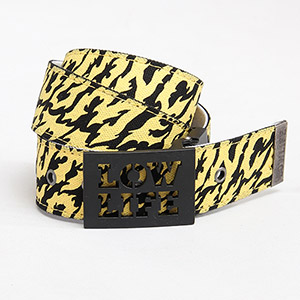 Lowlife Apocalypse Web belt - Black/Yellow