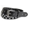Lowlife Belt - Checker Stud (Black/White)