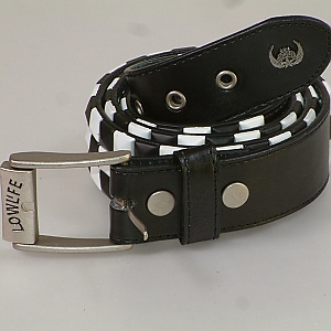 Lowlife Checker Stud Belt - Black/White/Black
