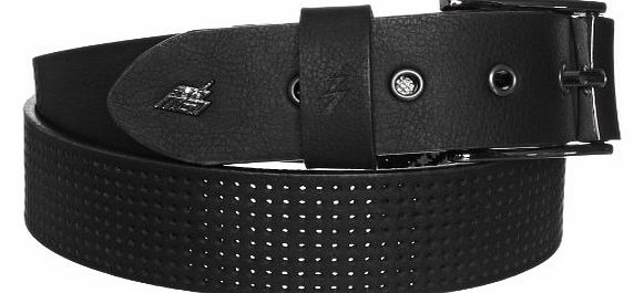 Lowlife Clyde Mens Belt Textured Black Medium
