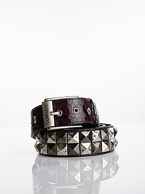 Lowlife Dual Checker Purple/Snakeskin With Oxi Black/Llzz Silver Studs