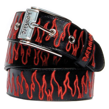 Lowlife Flame Red Belt