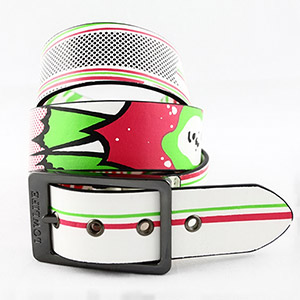 Lowlife Shock Reversible Belt - White