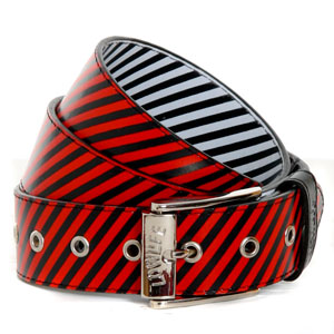 Lowlife Slim Reversible belt - Red/White
