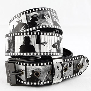 Lowlife Strip Belt - White