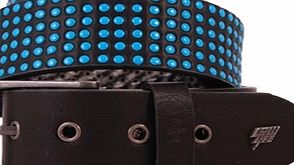 Wallace Riveted Belt - Black/Blue