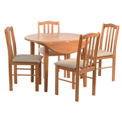 LPD - Stockholm Drop-Leaf Dining Table & 4
