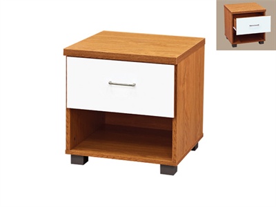LPD Furniture Aston 1 Drawer Bedside Cabinet Small Single