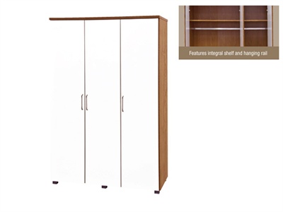 LPD Furniture Aston 3 Door Wardrobe Small Single (2