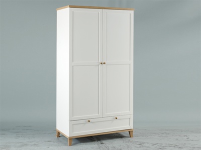 Boston 2 Door Wardrobe with Drawer Small Single