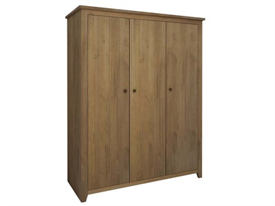 LPD Furniture Havana 3 Door Wardrobe Small Single (2