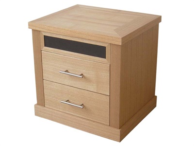 LPD Furniture Mayfair 2 Drawer Bedside Cabinet Small Single