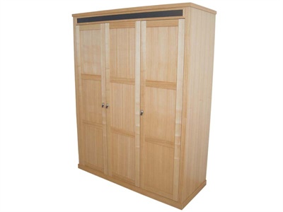 LPD Furniture Mayfair 3 Door Wardrobe Small Single (2