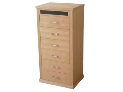 LPD Furniture Mayfair 6 Drawer Chest Small Single (2