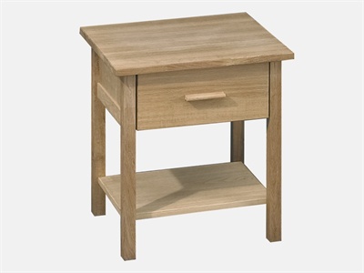 Rosedale 1 Drawer Bedside Table with Shelf Small