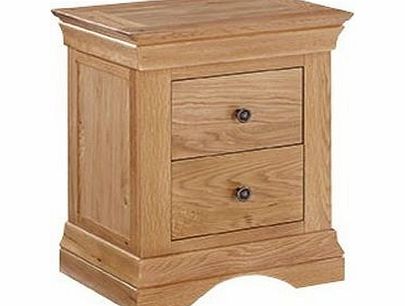 LPD Furniture Worthing 2 Drawer Bedside Cabinet