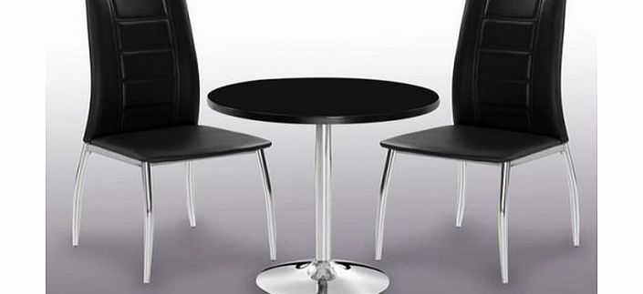 LPD Limited Athena Round High Gloss Dining Set