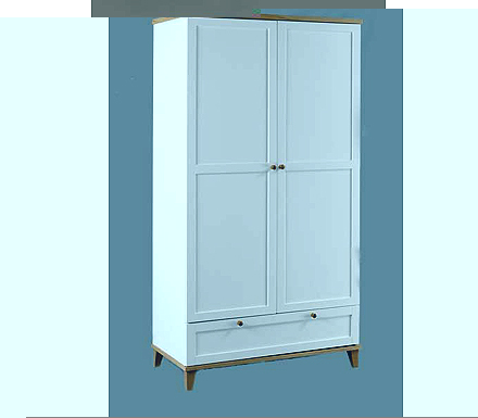 LPD Limited Boston 2 Door 1 Drawer Wardrobe