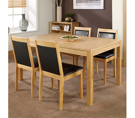 LPD Limited Charlton Ash Rectangular Dining Table in Oak