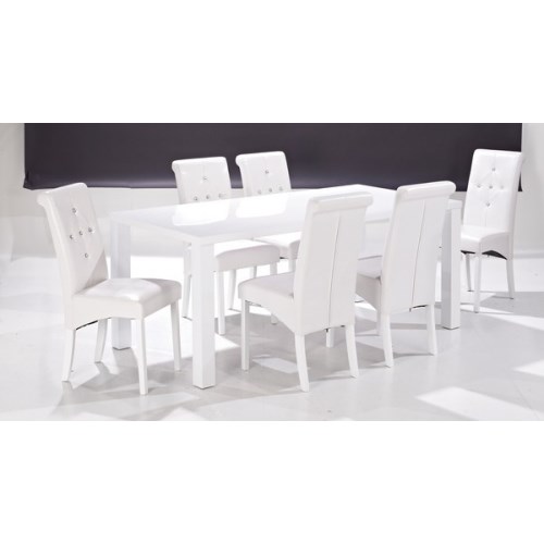 LPD Limited GRADE A3 - LPD Monroe Large Dining Set in White