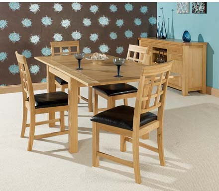 LPD Limited Hudson Oak Extending Dining Set