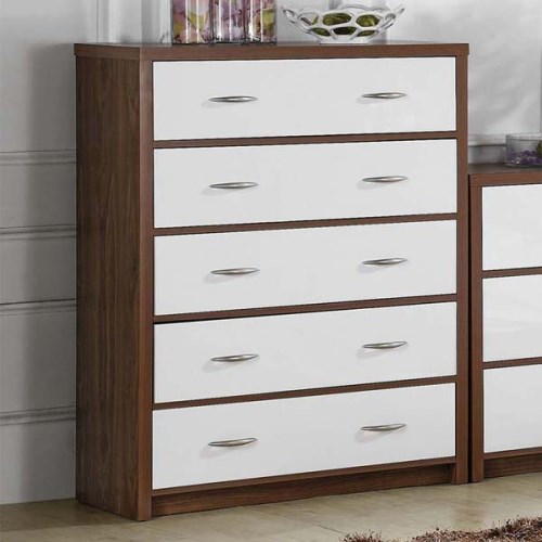 LPD Limited LPD Milan High Gloss 5 Drawer Chest