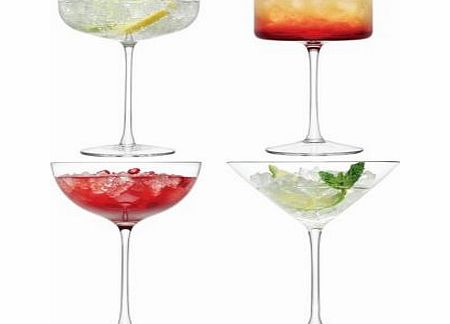 LSA Assorted Lulu Cocktail Glasses - Set of Four