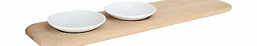 LSA International LSA Dine Condiment Set with Oak Platter