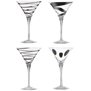 LSA Jazz Cocktail Glasses, Box of 4