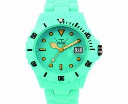 LTD Watch All Turquoise Plastic 3 Hand Watch
