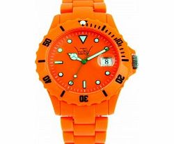 LTD Watch Orange Plastic 3 Hand Watch