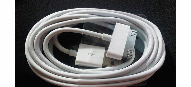 LTZmart. 2 METERS EXTRA LONG USB DATA SYNC CHARGER CABLE LEAD FOR iPhone 4S iPod iPad 2