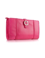 Anna - Pink Leather Organizer Wallet
