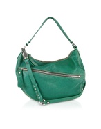 Luana Brinda - Green Leather Hobo Bag