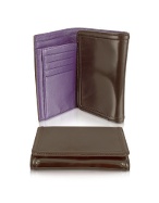 Luana Tadla - Dark Brown Patent Eco-Leather Wallet