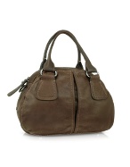 Luana Vivian - Brown Bowler Leather Bag