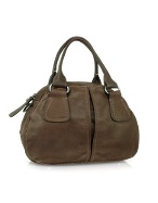 Luana Vivian - Brown Bowler Leather Bag