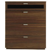 Lucas 4 Drawer Chest, Dark Walnut Effect