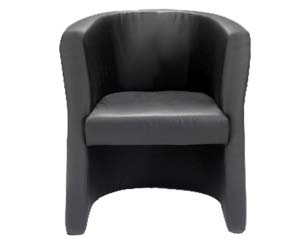 Lucas leather tub seat black