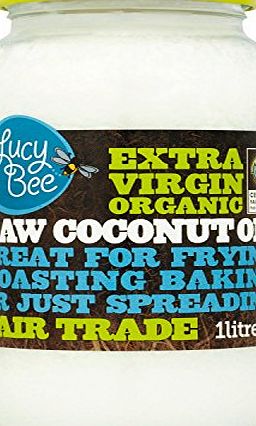 Lucy Bee Extra Virgin Organic Raw Fairtrade Coconut Oil 1 Litre