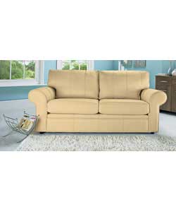 Lucy Large Leather Sofa - Ivory