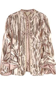 Silver faux fur cape