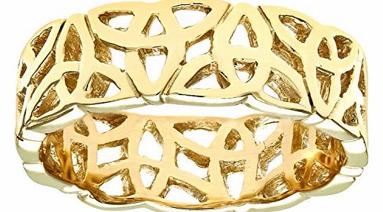 9ct Yellow Gold Band Ring Size T