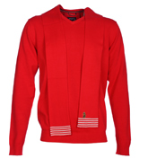 Luke 1977 Beechy Red V-Neck Sweater