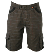Luke 1977 Dark Navy Check Shorts (Knuckles)
