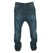 Luke 1977 Darlek Blue Watch Tapered Fit Jeans -