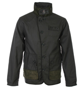 Luke 1977 Drew Khaki Funnel Neck Jacket