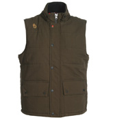 Luke 1977 Elma Khaki Hunting Hooded Gilet