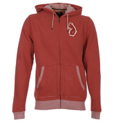 Luke 1977 French Cranberry Marl Full Zip Hooded