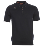 Good Lad Navy Knitted Polo Shirt